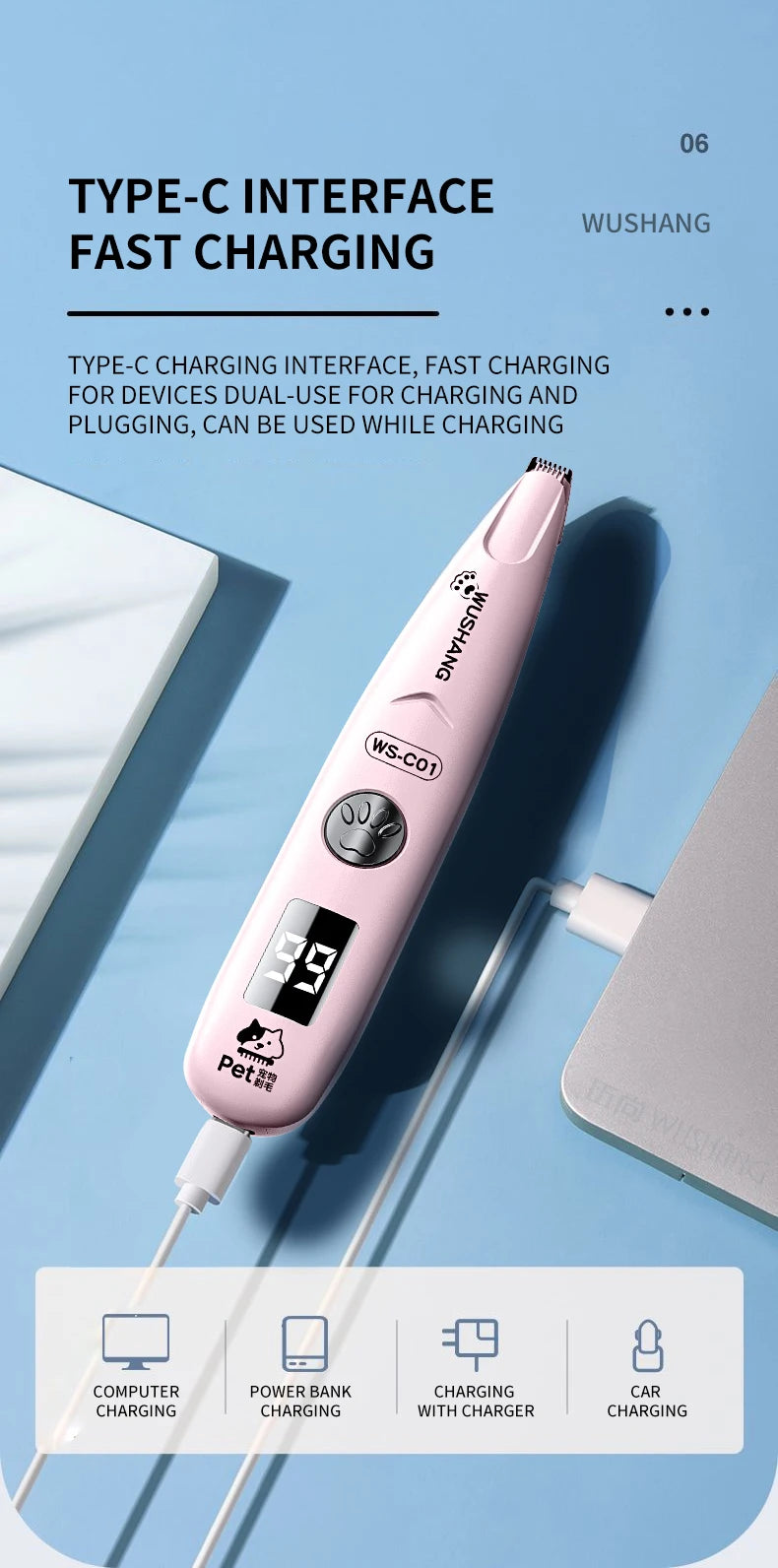 Nexa LED Pet Paw & Face Trimmer