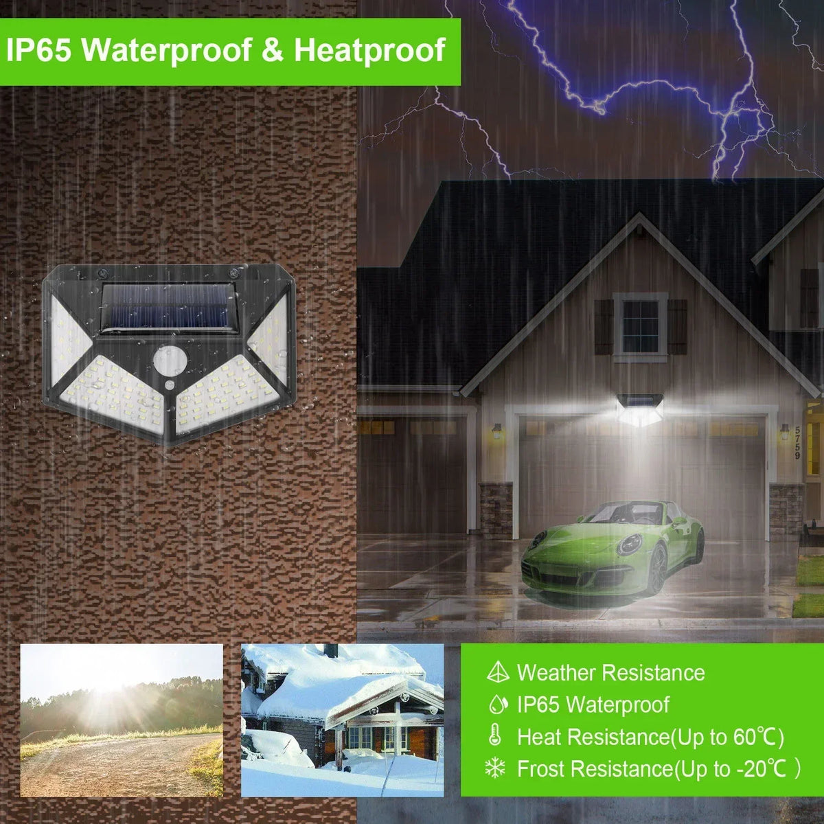 Nexa Solar Outdoor LED Spotlight with Motion Sensor