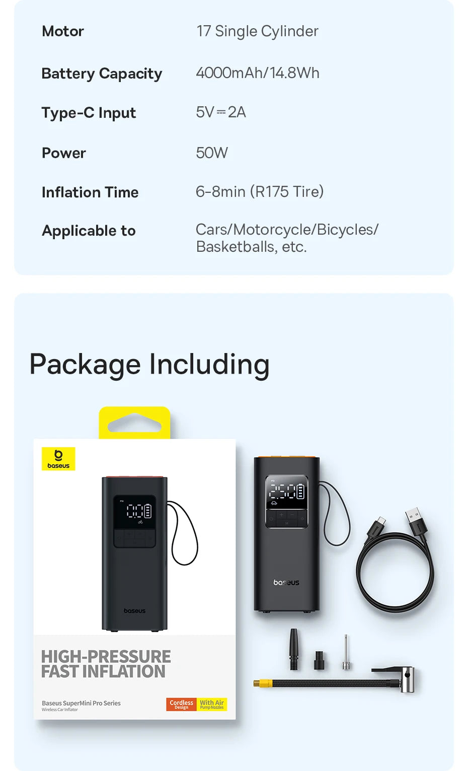 Nexa Portable Digital Tire Inflator