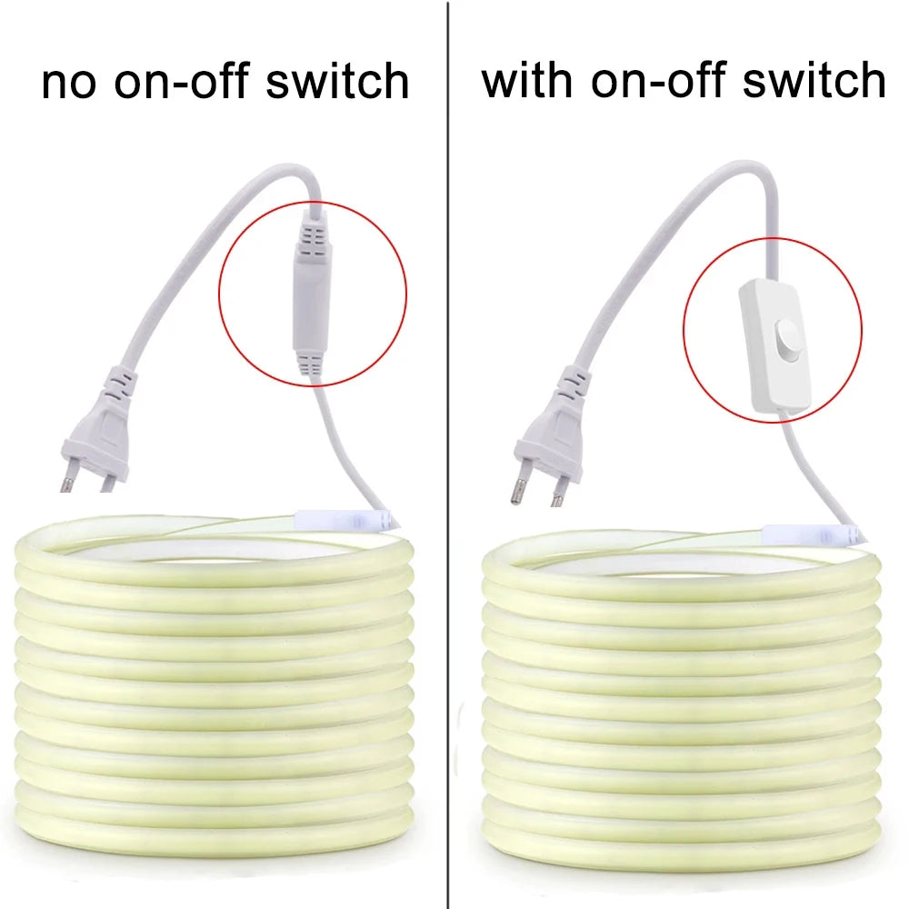 Nexa 220V COB LED Strip Light with Switch