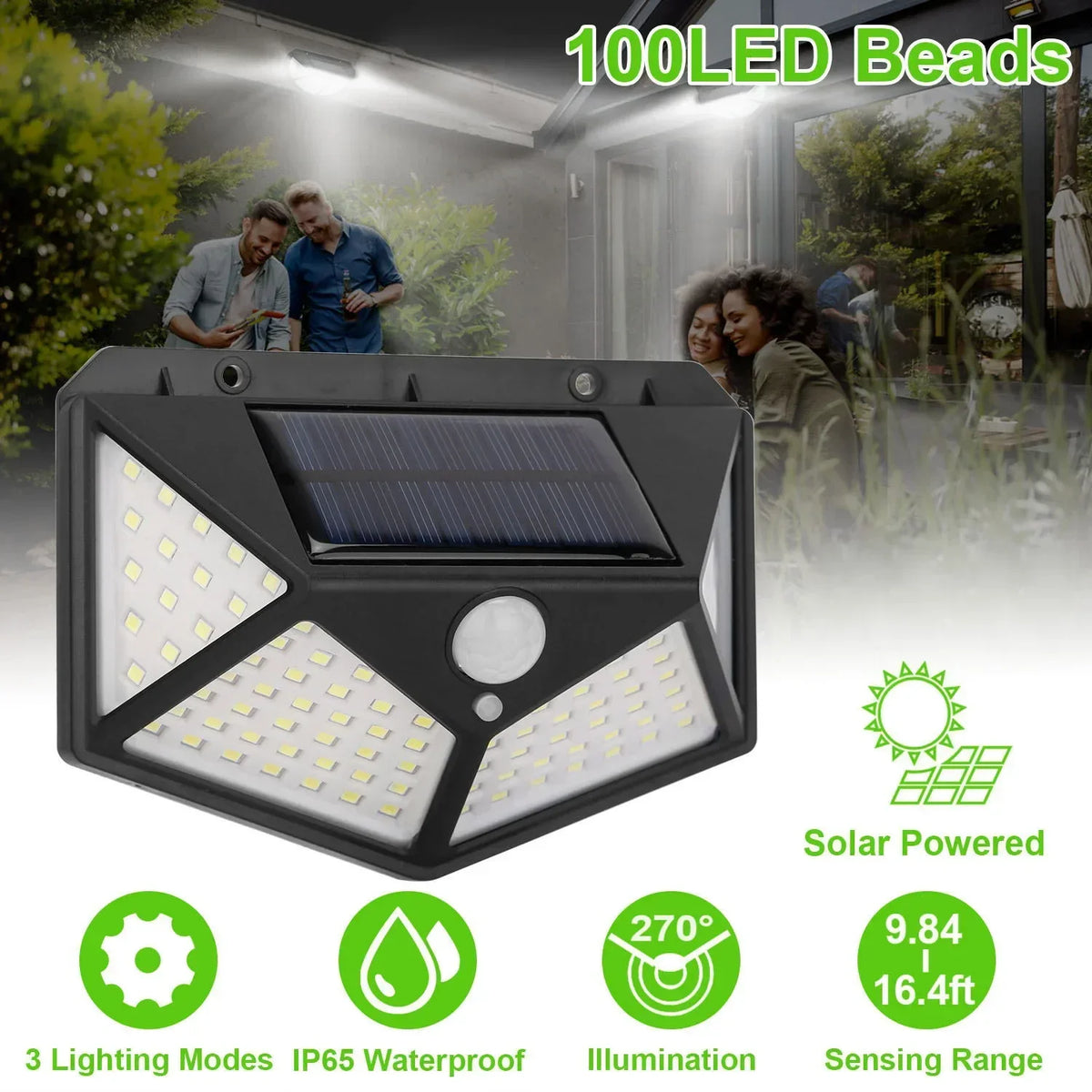 Nexa Solar Outdoor LED Spotlight with Motion Sensor