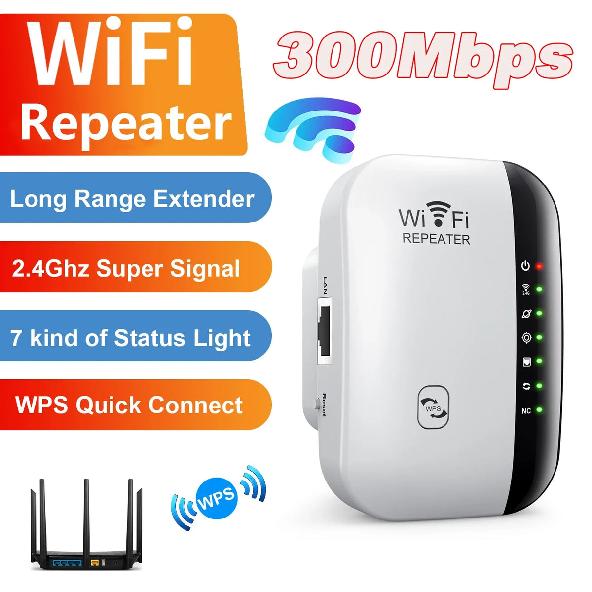 Nexa 300 Mbps Wi-Fi Range Extender