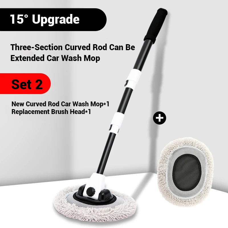 NexaShine extendable car wash brush — product view