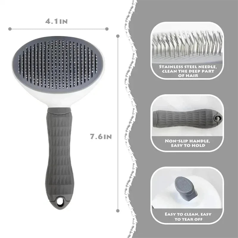 Nexa Self-Cleaning Pet Grooming Brush