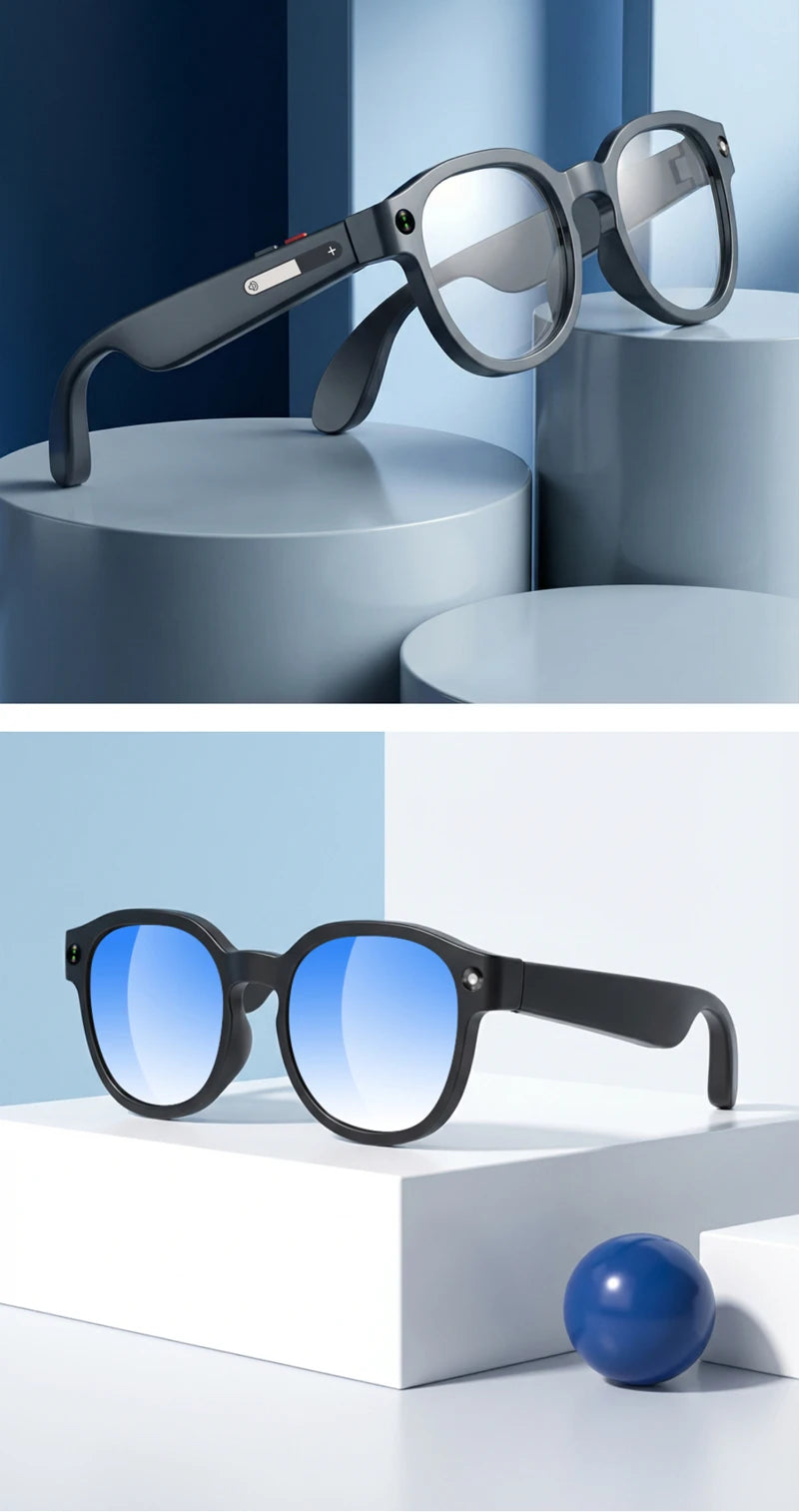 Nexa AI Smart Glasses with Camera & Bluetooth Audio