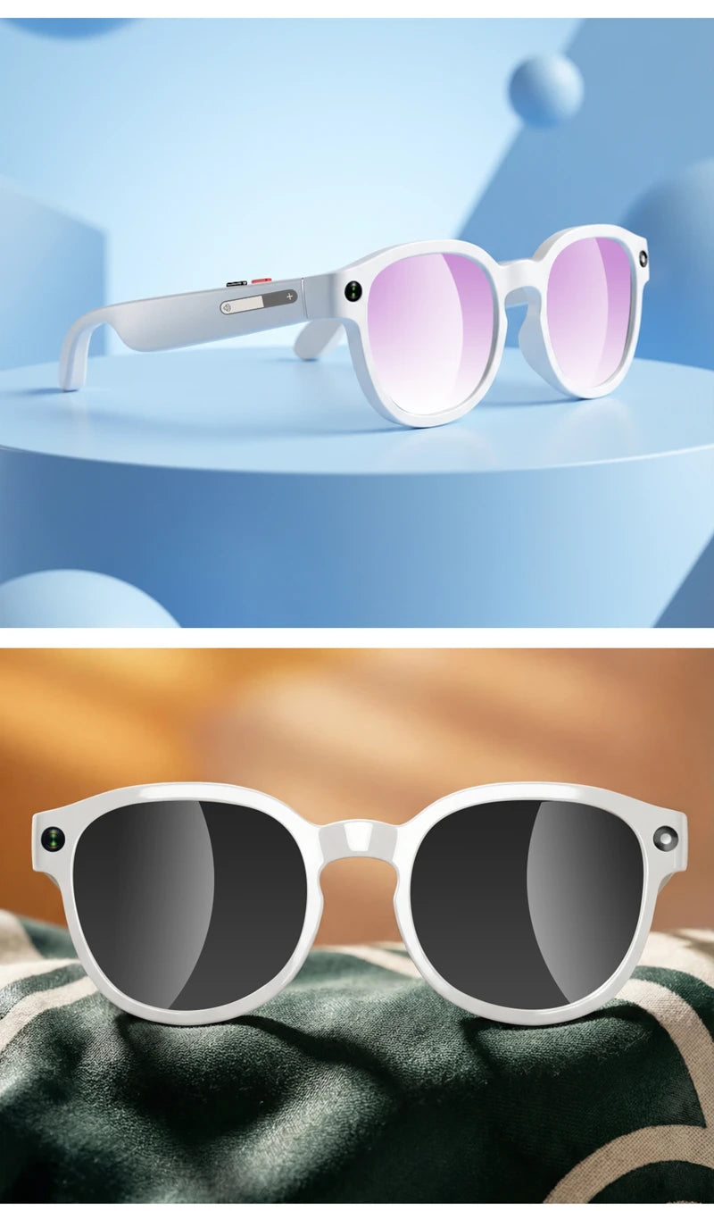 Nexa AI Smart Glasses with Camera & Bluetooth Audio