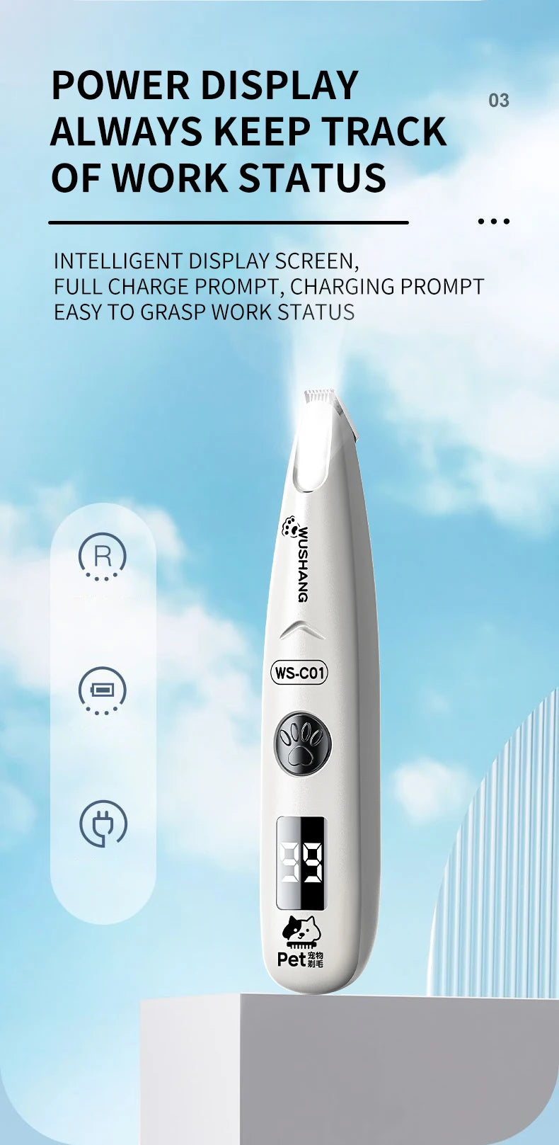 Nexa LED Pet Paw & Face Trimmer