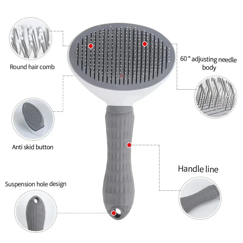 Nexa Self-Cleaning Pet Grooming Brush