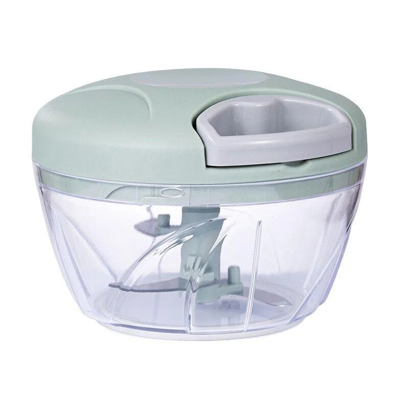 Picadora de carne manual de 500/900 ml, picadora de ajo giratoria, prensa de ajo, trituradora de verduras y cebolla, accesorios de cocina