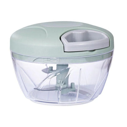 Picadora de carne manual de 500/900 ml, picadora de ajo giratoria, prensa de ajo, trituradora de verduras y cebolla, accesorios de cocina