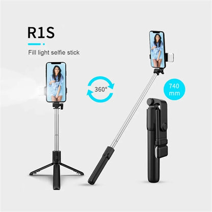 Nexa Bluetooth Selfie Stick Tripod with LED Fill Light