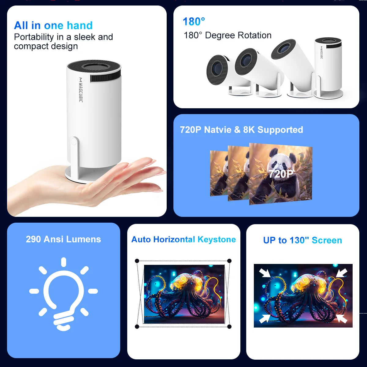 NexaVision™ Smart Mini Projector
