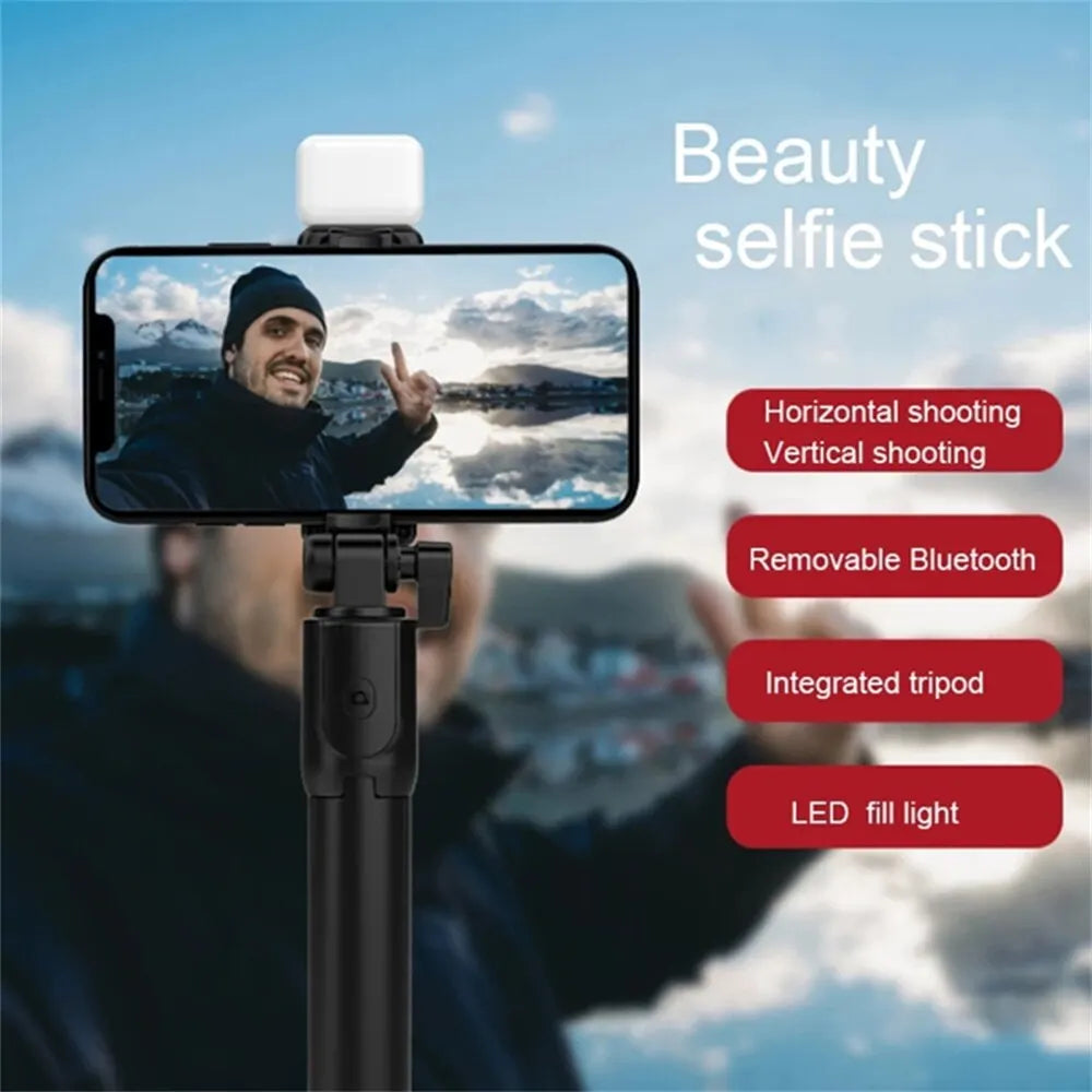 Nexa Bluetooth Selfie Stick Tripod with LED Fill Light