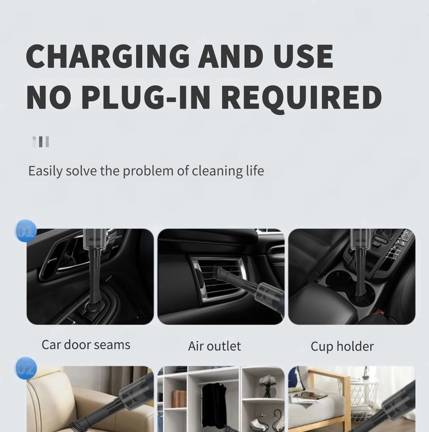 NexaVac™ Cordless Handheld Vacuum Cleaner