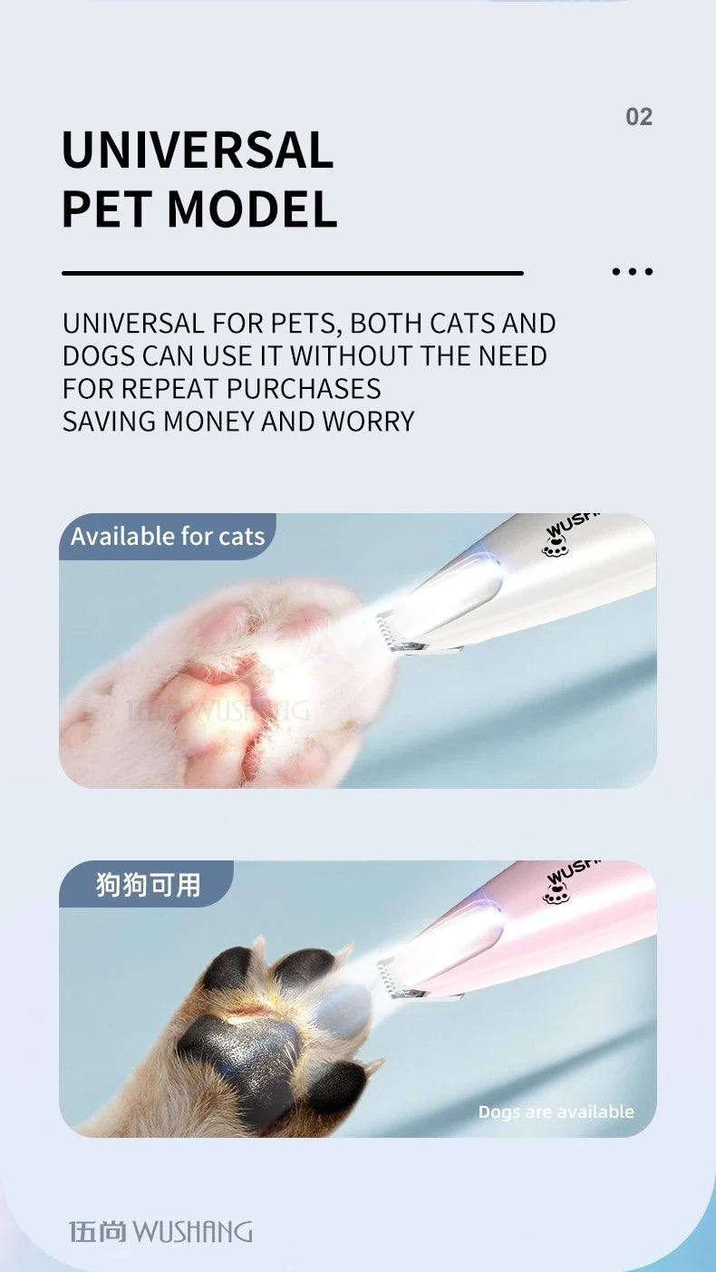 Nexa LED Pet Paw & Face Trimmer