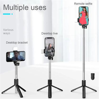 Nexa Bluetooth Selfie Stick Tripod with LED Fill Light