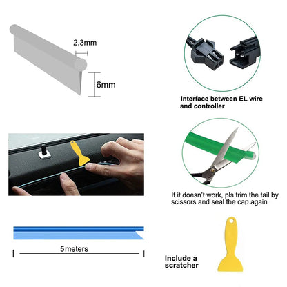 Nexa 5 m Car Interior Ambient LED Strip