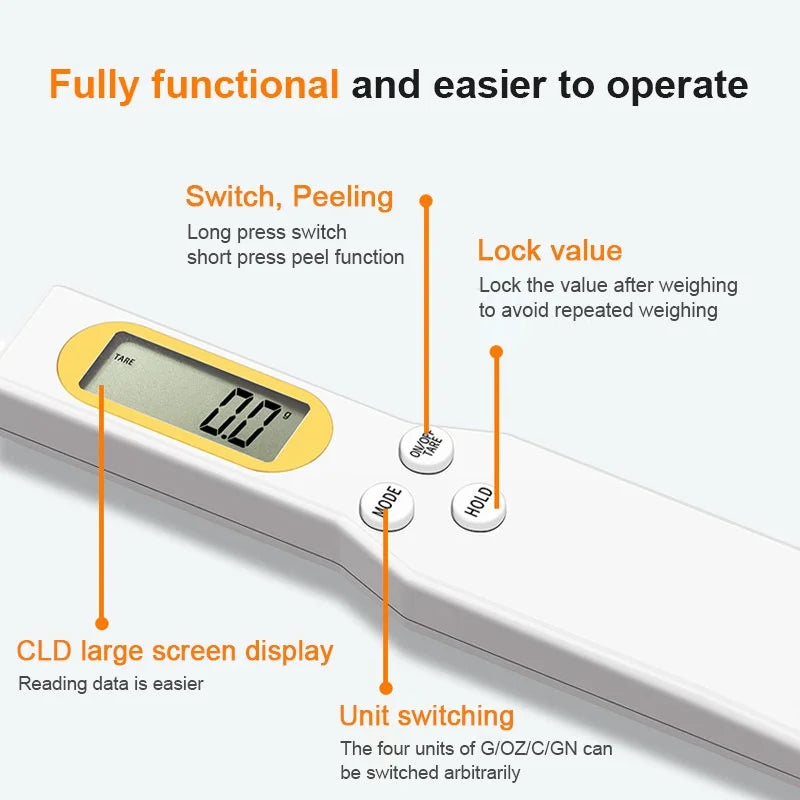 NexaMeasure™ Digital Precision Kitchen Spoon Scale