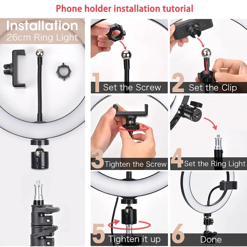 NexaGlow™ Professional LED Ring Light Kit