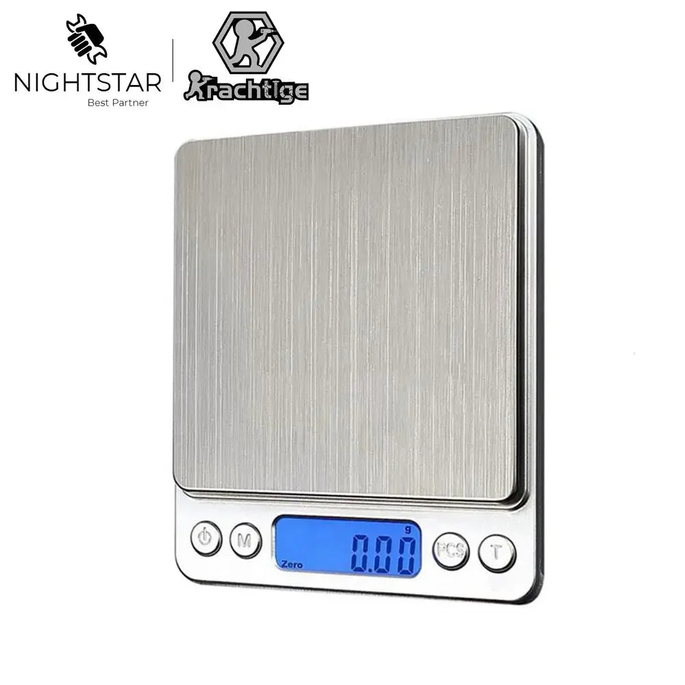 3000g X 0,1g Digitale Taschenwaage Elektronische Schmuckwaage 500g X 0,01g Waage / OHNE Einzelhandelsverpackung