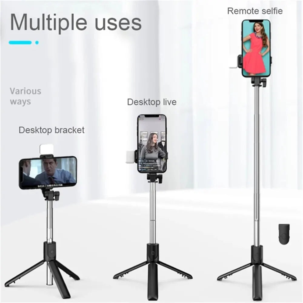 Nexa Bluetooth Selfie Stick Tripod with LED Fill Light