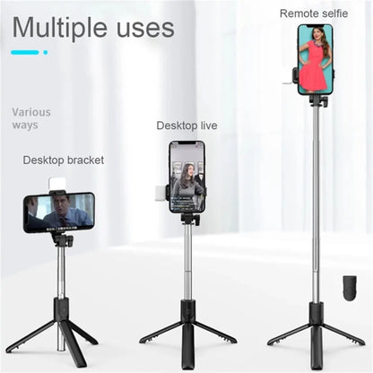 Nexa Bluetooth Selfie Stick Tripod with LED Fill Light