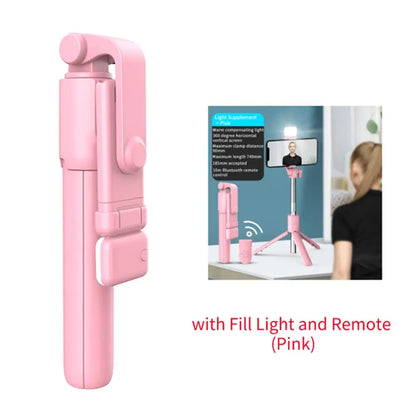 Nexa Bluetooth Selfie Stick Tripod with LED Fill Light