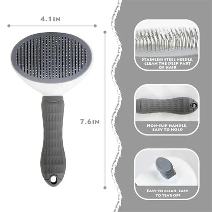 Nexa Self-Cleaning Pet Grooming Brush