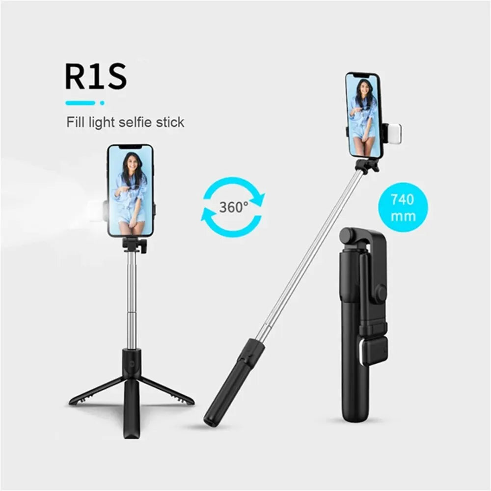 Nexa Bluetooth Selfie Stick Tripod with LED Fill Light