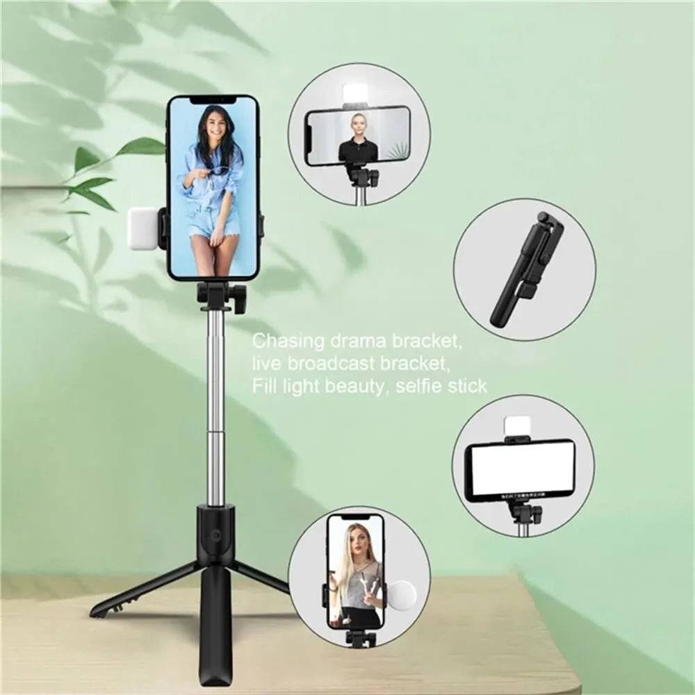 Nexa Bluetooth Selfie Stick Tripod with LED Fill Light