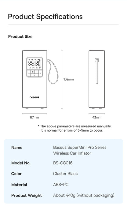 Nexa Portable Digital Tire Inflator