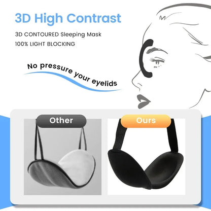 Nexa 3D Contoured Memory Foam Sleep Mask