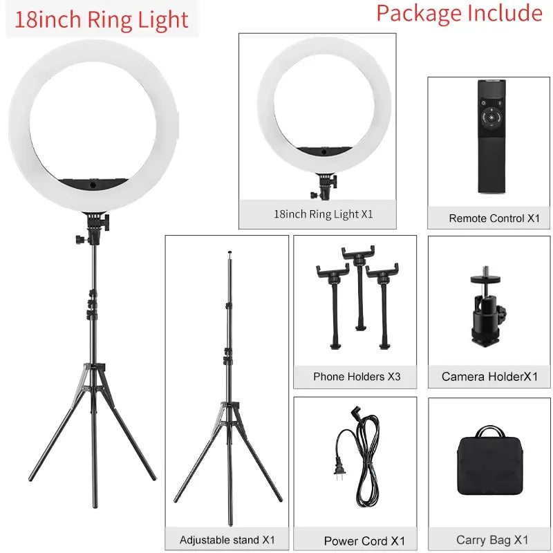 NexaGlow™ Professional LED Ring Light Kit