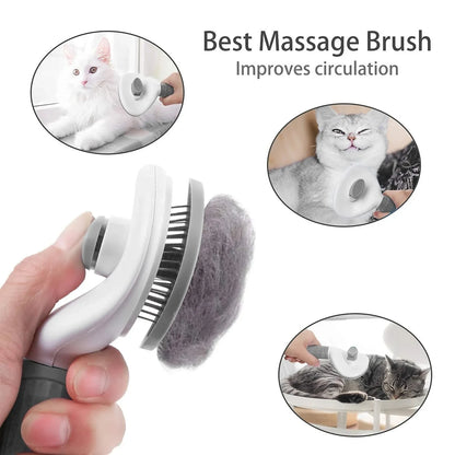 Nexa Self-Cleaning Pet Grooming Brush