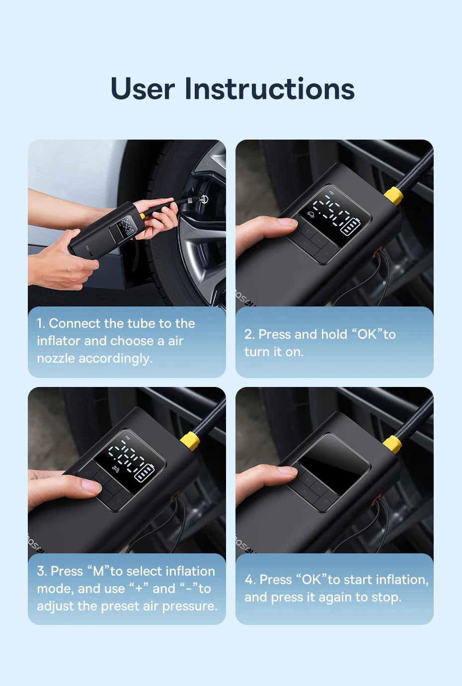 Nexa Portable Digital Tire Inflator