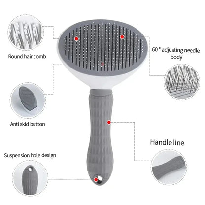 Nexa Self-Cleaning Pet Grooming Brush